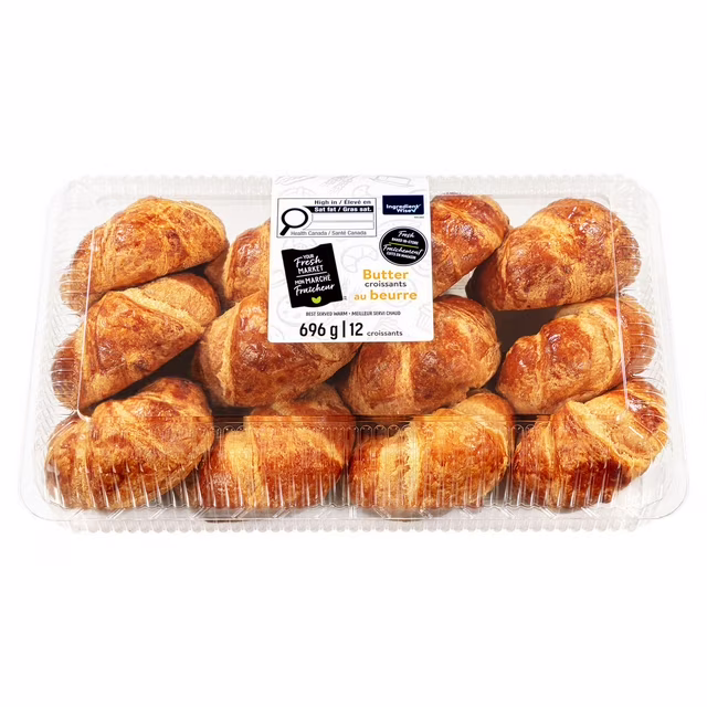 Your Fresh Market Butter Croissants, 12 pieces, 69...